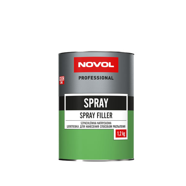 Жидкая шпатлевка 1.2 кг Novol Spray с THIN 880